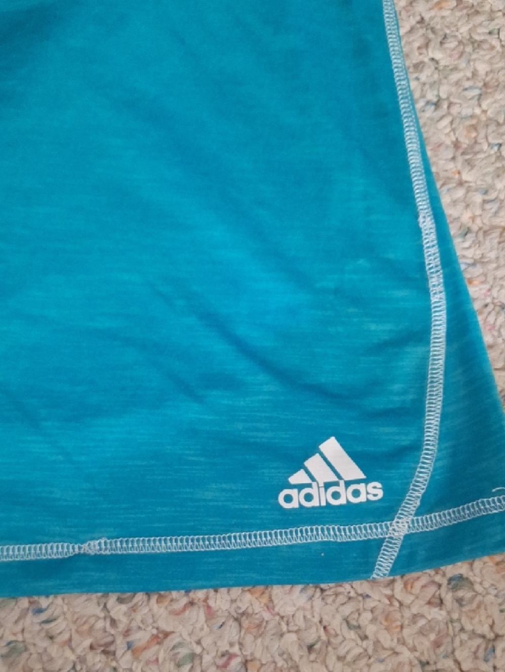 adidas Teal Performance Tank Top - Picture 2 of 4